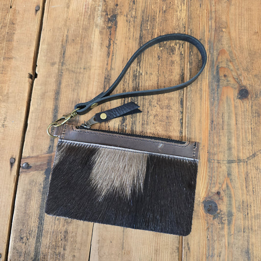 Cowhide Modesto Clutch (Walnut)