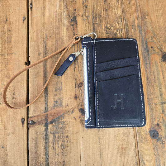 Cowhide Modesto Clutch (Navy)