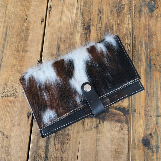 Cowhide Wallet (Black/Chestnut)