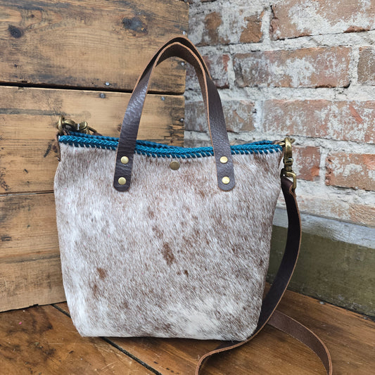 Shorty Tote (Chestnut/Turquoise) JH09521