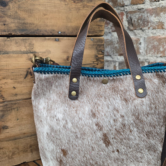 Shorty Tote (Chestnut/Turquoise) JH09521