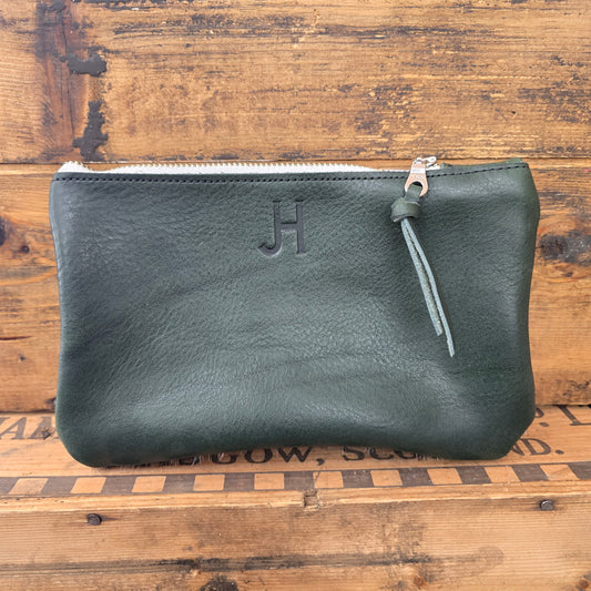 Small Cowhide Catchall (Olive)