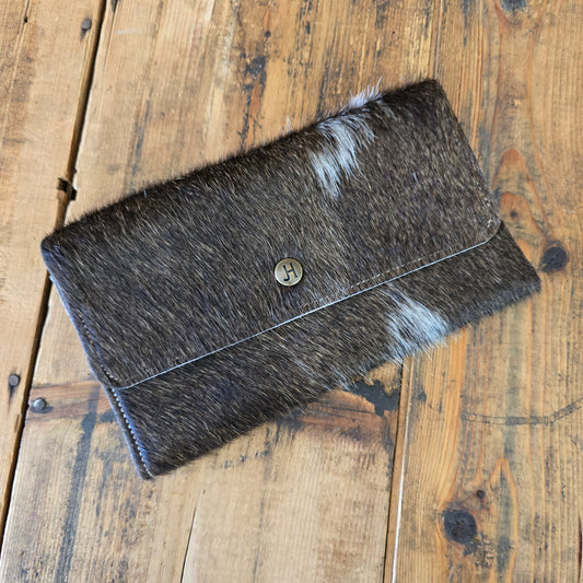 Cowhide Trifold Wallet (Walnut)