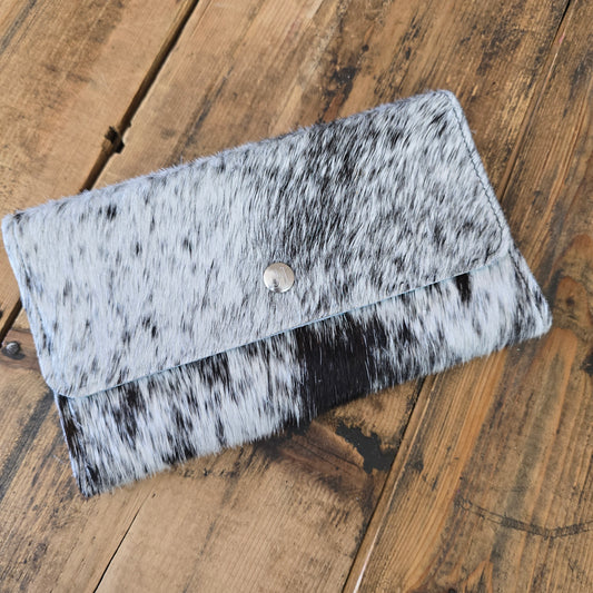 Cowhide Trifold Wallet (Island Blue)