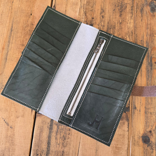 Cowhide Wallet (Olive)