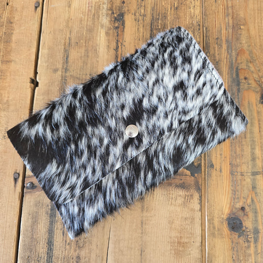 Cowhide Trifold Wallet (Dusty Mauve)