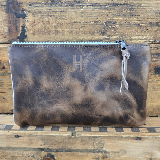 Small Cowhide Catchall (Walnut)