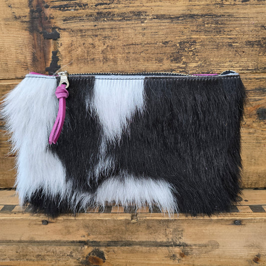 Small Cowhide Catchall (Pink)