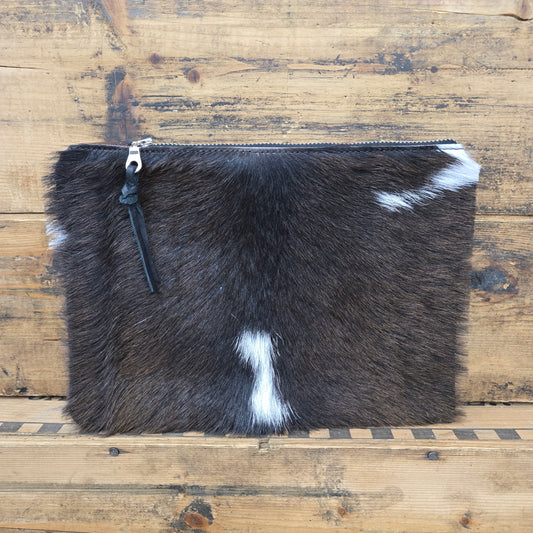 Medium Cowhide Catchall (Chestnut)