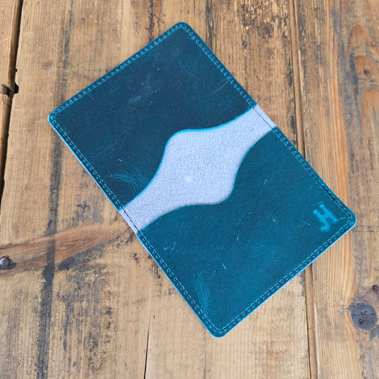 Cowhide Card Holder (Island Blue)