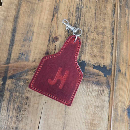 Ear Tag Charm (Charger Red)