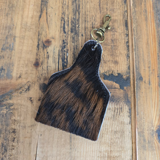 Ear Tag Charm (Rustic Brown)