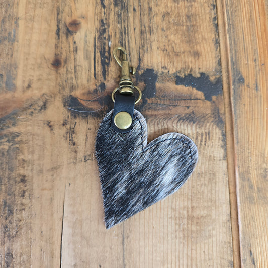 Heart Handbag Charm (Black)