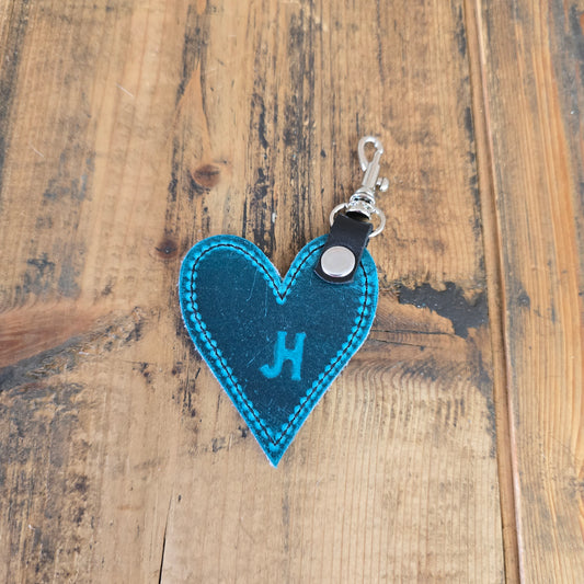 Heart Handbag Charm (Island Blue)
