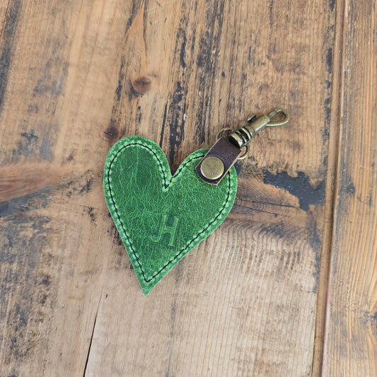 Heart Handbag Charm (Emerald)