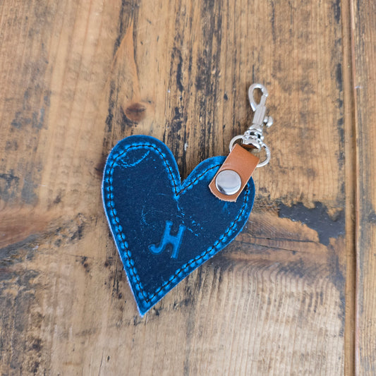 Heart Handbag Charm (Blue Lagoon)