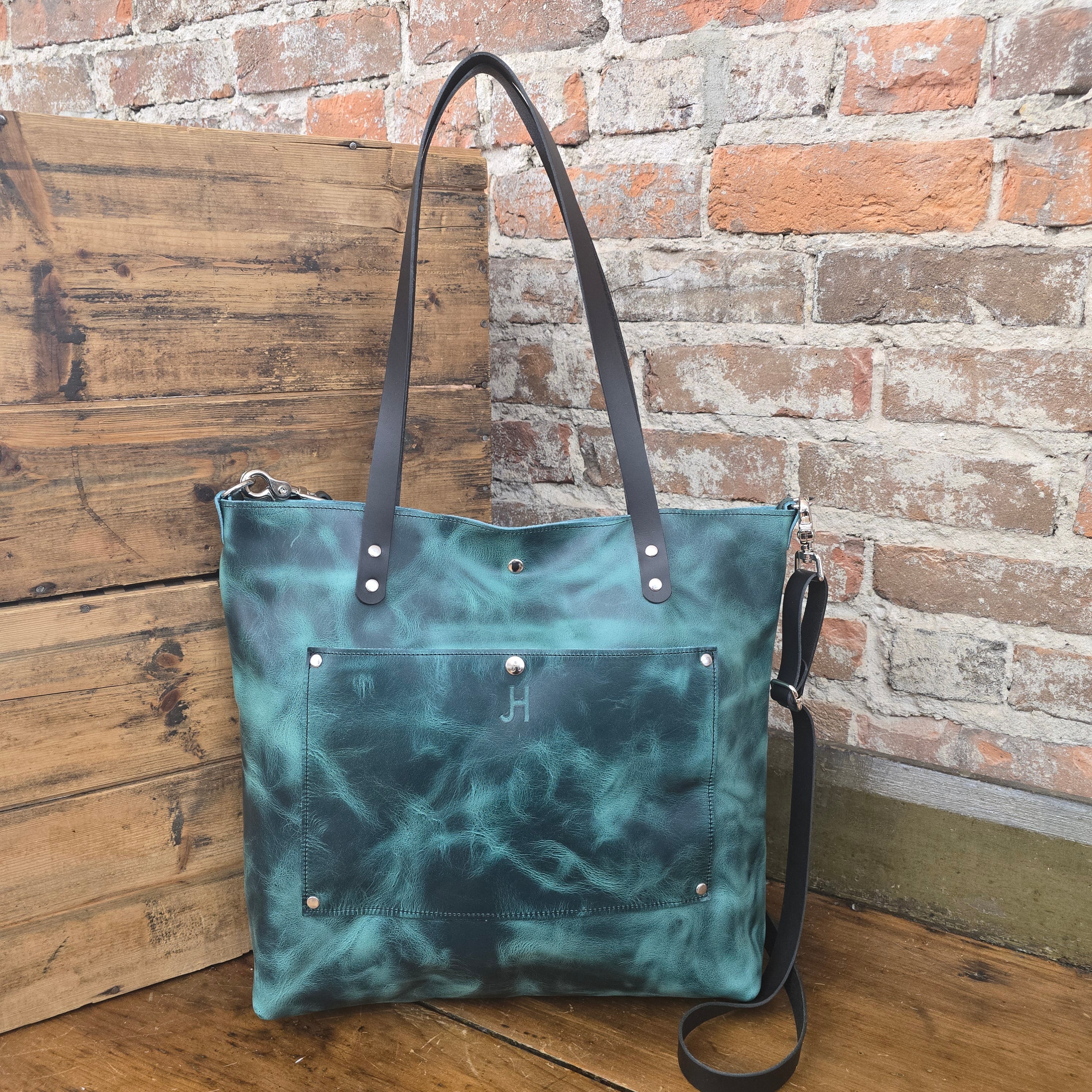 The Tote - Jill's Homestead - Full Grain Leather - Charger Red