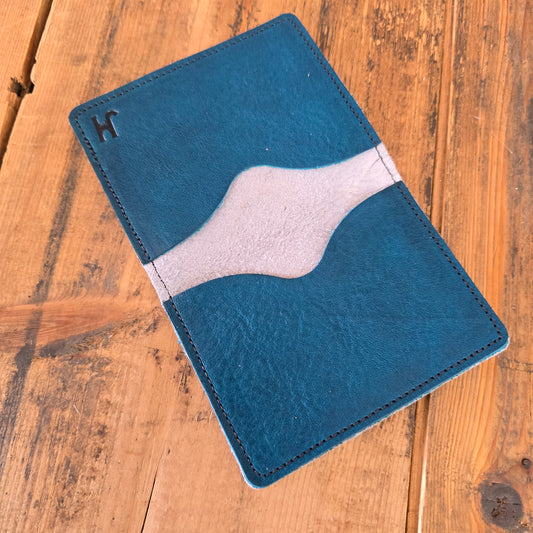 Cowhide Card Holder (Turquoise)