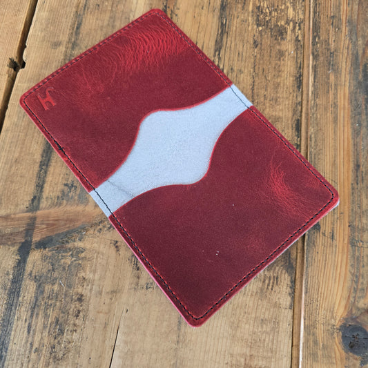 Cowhide Card Holder (Charger Red)