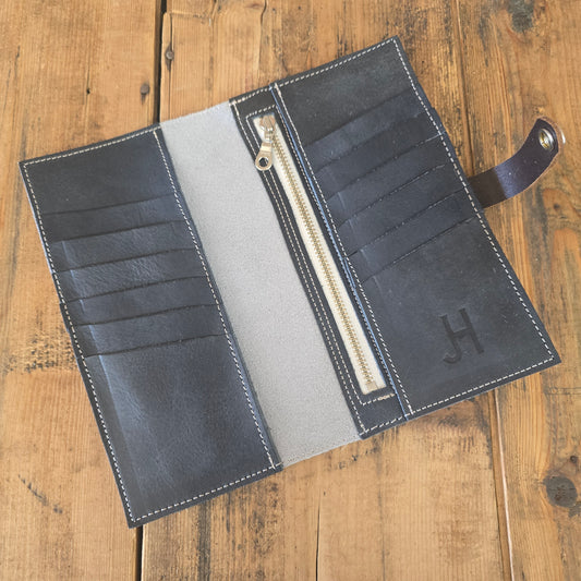 Cowhide Wallet (Rare Finds Soft Blue)
