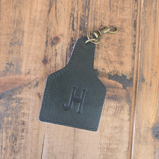 Ear Tag Charm (Olive)