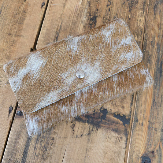 Cowhide Trifold Wallet (Chestnut)