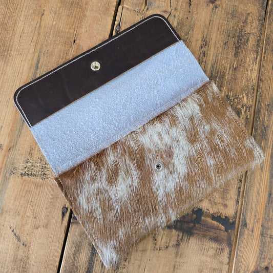 Cowhide Trifold Wallet (Chestnut)