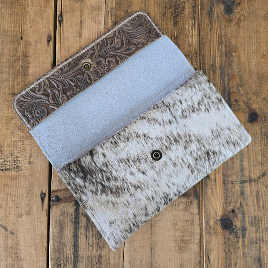 Cowhide Trifold Wallet (Walnut Emboss)