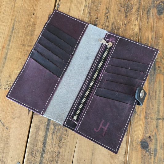 Cowhide Wallet (Wine)
