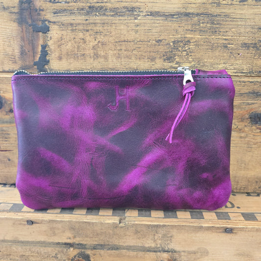 Small Cowhide Catchall (Magenta)