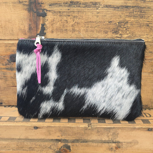 Small Cowhide Catchall (Pink)