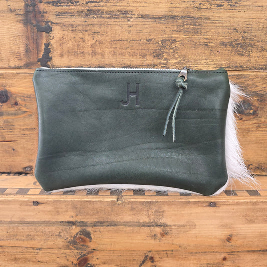 Small Cowhide Catchall (Olive)