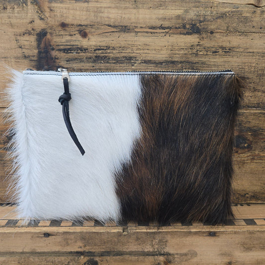 Medium Cowhide Catchall (Black)