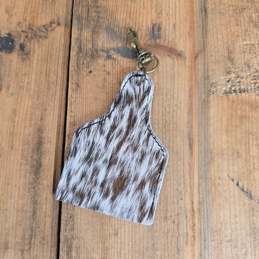 Ear Tag Charm (Chestnut)