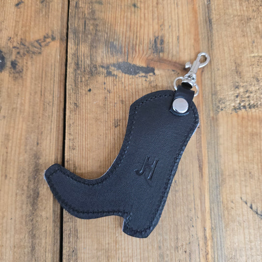 Cowhide Boot Charm (Black)