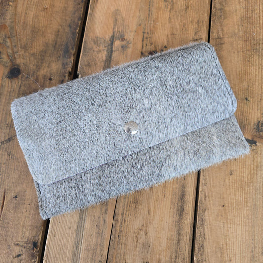 Cowhide Trifold Wallet (Magenta Emboss)