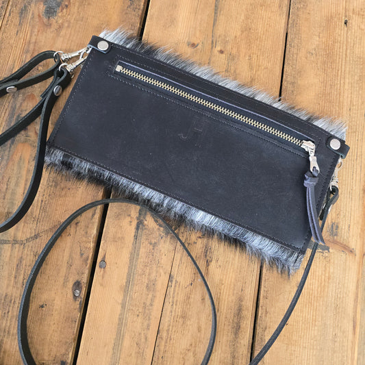 Carly Clutch (Charcoal)