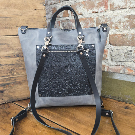 Backpack (Steel/Embossed black) JH09122