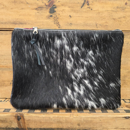 Medium Cowhide Catchall (Magenta)