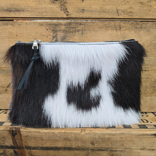 Small Cowhide Catchall (Turquoise)