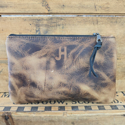 Small Cowhide Catchall (Caramel)