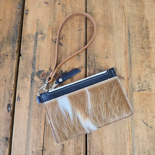 Cowhide Modesto Clutch (Navy)