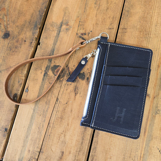 Cowhide Modesto Clutch (Navy)