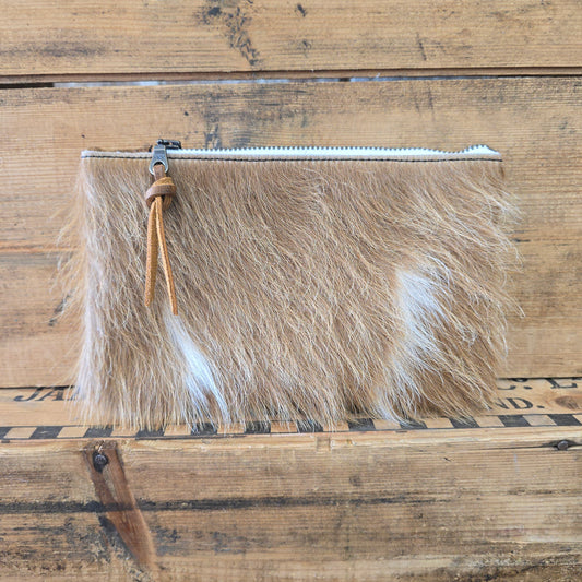 Small Cowhide Catchall (Rustic Brown)