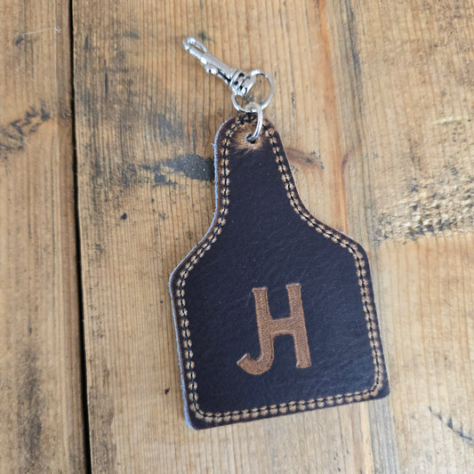 Ear Tag Charm (Caramel)