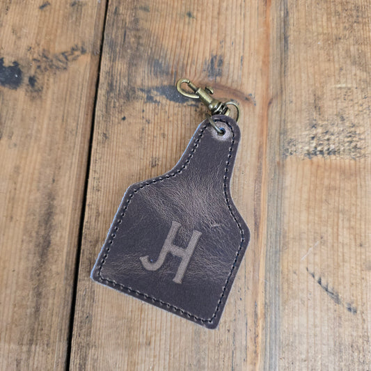 Ear Tag Charm (Walnut)