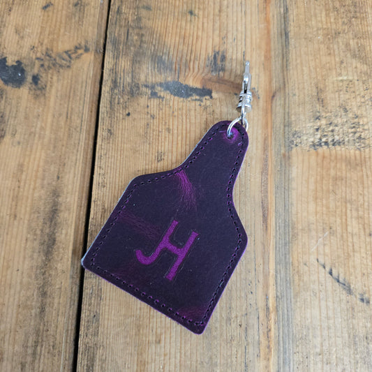 Ear Tag Charm (Magenta)