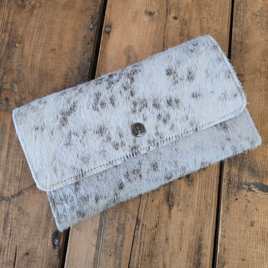 Cowhide Trifold Wallet (Embossed Walnut)* See Note