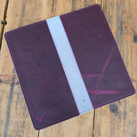Cowhide Checkbook Cover (Magenta)