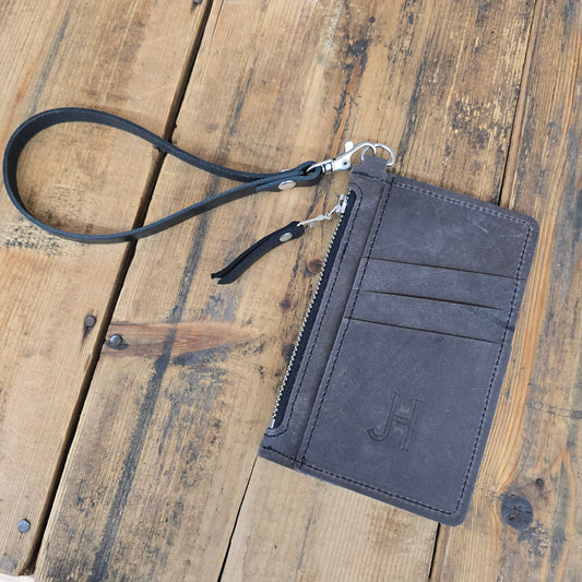 Cowhide Modesto Clutch (Rare Finds Taupe)